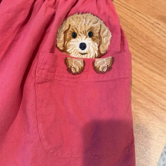 Used Mini Boden puppy embroidered skirt and 2 shirts - Picture 2 of 14
